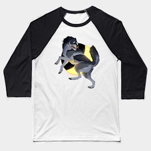 Fierce Wolf Baseball T-Shirt